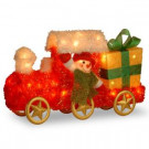 National Tree Company Pre-Lit 23 in. Tinsel Train with Gift-MZTT-23LO-1 300493689
