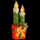 National Tree Company Pre-Lit 30 in. Sisal Candle and Gift Box Decoration-MZSC-30LO 300493465