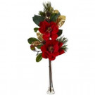 Nearly Natural 34 in. Holiday Magnolia Arrangement-1417 206725740