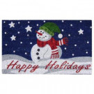 Nedia Home Happy Holidays 18 in. x 30 in. SuperScraper Vinyl/Coir Door Mat-33016 204799280
