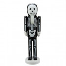 Northlight 14 in. Black and White Skeleton Wooden Halloween Nutcracker-31741959 302267609
