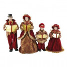Santa's Workshop 15 in. to 18 in. Victorian Carolers (4-Set) with Songbooks-4050 207146593