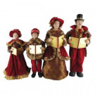 Santa's Workshop 20 in. to 27 in. Victorian Carolers (4-Set) with Songbooks-4052 207146597