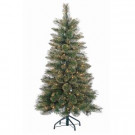 Sterling 4.5 ft. Mixed Hard Needle Cashmere Pine Artificial Christmas Tree with 150 UL Clear Lights-5953--45C 300832974