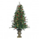 Sterling 4.5 ft. Pre-Lit Potted Artificial Christmas Alberta Spruce-5576--45C 205177723