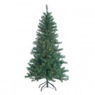 Sterling 5 ft. Pre-Lit Colorado Spruce Artificial Christmas Tree with Multi-Color Lights-1484--50M 206480740