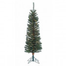 Sterling 5 ft. Pre-Lit Narrow Pencil Fir Artificial Christmas Tree with Clear Lights-5608--50C 206588075