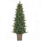 Sterling 6 ft. Pre-Lit Natural Cut Georgia Pine Artificial Christmas Tree with Clear Lights in Pot-5581--60C 206480749