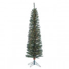 Sterling 6.5 ft. Pre-Lit Narrow Pencil Fir Artificial Christmas Tree with Clear Lights-5608--65C 206481835