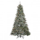 Sterling 7.5 ft. Indoor Pre-Lit Lightly Flocked Chesapeake Pine Artificial Christmas Tree with 750 Lights and Pinecones-5853--75C 300832891