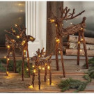 Tag 22 in., 16 in., 12 in., Woodland Vine Reindeer with LED Lights-TAG206556 302858058