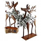 Zaer 26 in. Christmas Reindeer with Christmas Wreath and LED Lights-ZR160558 303306540