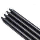 Zest Candle 10 in. Black Straight Taper Candles (12-Set)-CEZ-103 203362899