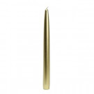 Zest Candle 10 in. Metallic Gold Taper Candles (12-Set)-CEZ-041 203362837