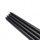 Zest Candle 12 in. Black Taper Candles (12-Set)-CEZ-084 203362880