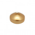 Zest Candle 1.75 in. Metallic Gold Floating Candles (Box of 24)-CFZ-021 203362938