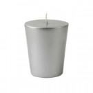 Zest Candle 1.75 in. Metallic Silver Votive Candles (12-Box)-CVM-002 203363137