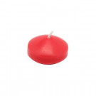 Zest Candle 1.75 in. Ruby Red Floating Candles (Box of 24)-CFZ-007 203362924