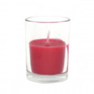 Zest Candle 2 in. Red Round Glass Votive Candles (12-Box)-CVZ-020 203363159