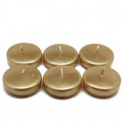 Zest Candle 2.25 in. Metallic Gold Floating Candles (24-Box)-CFZ-043 203362960