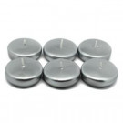 Zest Candle 2.25 in. Metallic Silver Floating Candles (24-Box)-CFZ-044 203362961