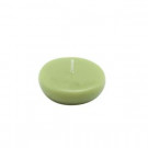 Zest Candle 2.25 in. Sage Green Floating Candles (Box of 24)-CFZ-037 203362954