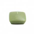 Zest Candle 2.25 in. Sage Green Square Floating Candles (12-Box)-CFZ-134 203363050