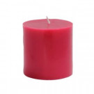 Zest Candle 3 in. x 3 in. Red Pillar Candles Bulk (12-Case)-CPZ-076_12 203363225