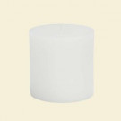 Zest Candle 3 in. x 3 in. White Pillar Candles Bulk (12-Case)-CPZ-071_12 203363220