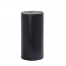 Zest Candle 3 in. x 6 in. Black Pillar Candles Bulk (12-Case)-CPZ-092_12 203363243
