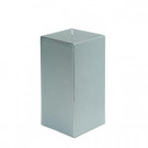 Zest Candle 3 in. x 6 in. Metallic Silver Square Pillar Candle Bulk (12-Box)-CPZ-149_12 203369628
