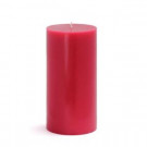 Zest Candle 3 in. x 6 in. Red Pillar Candles Bulk (12-Case)-CPZ-087_12 203363238
