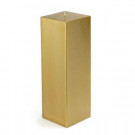 Zest Candle 3 in. x 9 in. Metallic Bronze Gold Square Pillar Candle Bulk (12-Box)-CPZ-163_12 203369642
