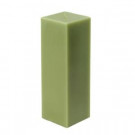 Zest Candle 3 in. x 9 in. Sage Green Square Pillar Candle Bulk (12-Box)-CPZ-157_12 203369636