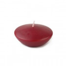 Zest Candle 3 in. Burgundy Floating Candles (Box of 12)-CFZ-053 203362970