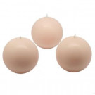 Zest Candle 3 in. Ivory Ball Candles (6-Box)-CBZ-015 203362764