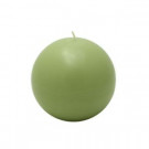 Zest Candle 4 in. Sage Green Ball Candles (2-Box)-CBZ-032 203362781