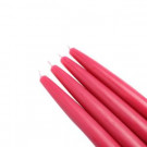 Zest Candle 6 in. Red Taper Candles (12-Set)-CEZ-008 203362804