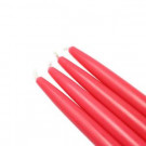Zest Candle 6 in. Ruby Red Taper Candles (12-Set)-CEZ-007 203362803